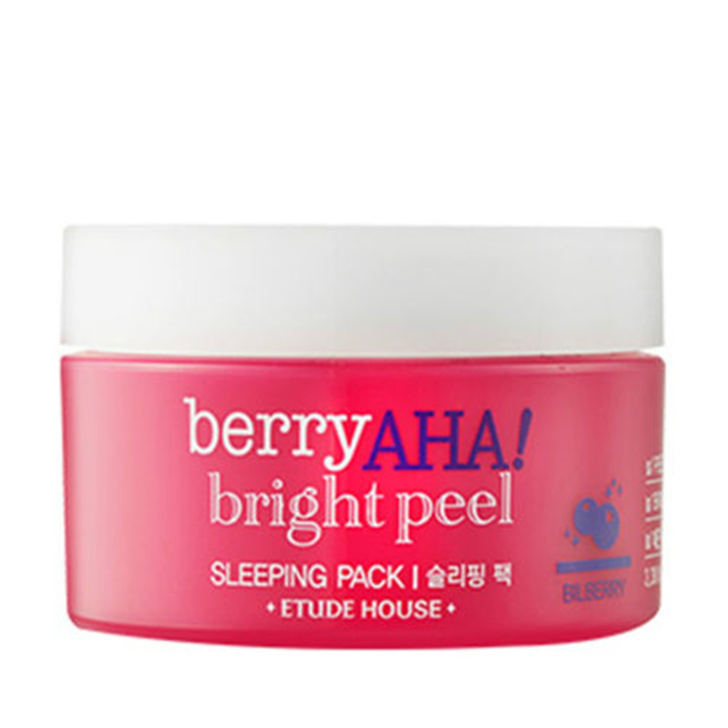 Отшелушивающая ночная маска с экстрактом черники и АНА-кислотами Etude House Berry AHA Bright Peel Sleeping Pack